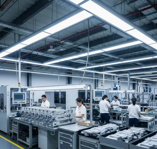 Factory LED Lighting Installation Near Ealing