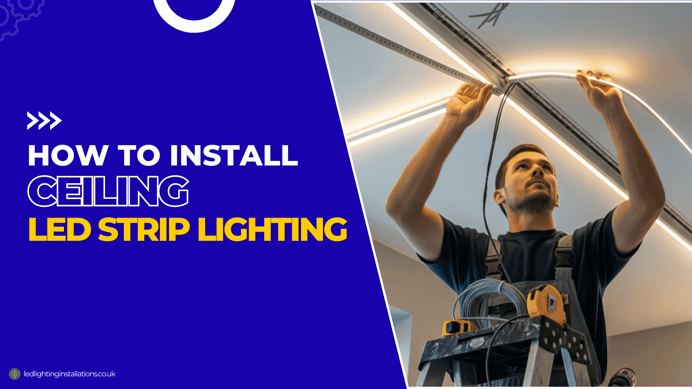 How to install LED strip lights on the ceiling